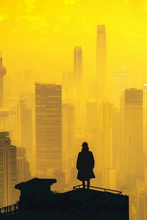 都市剪影 孤独者的高楼凝望