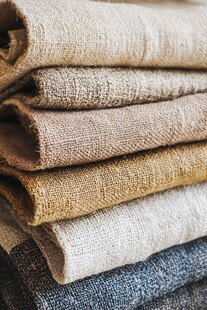 多彩叠放的质感布料