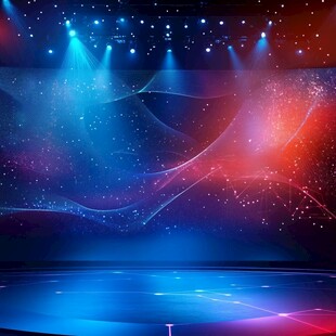 梦幻舞台背景灯光效果图