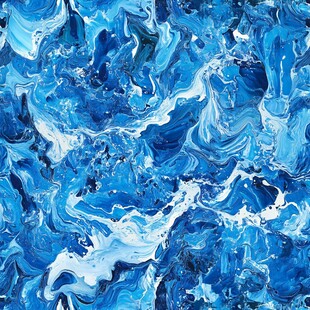 蓝色流体艺术抽象纹理图案