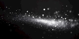 梦幻黑色背景闪光粒子