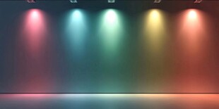 多彩舞台灯光背景图