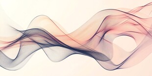 飘逸灵动的彩色烟雾线条