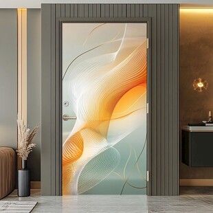 时尚艺术玻璃门装饰设计