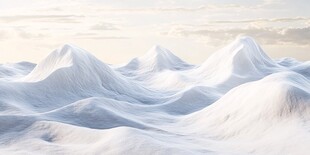 梦幻冰雪山脉景观