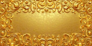 金色华丽花纹背景图
