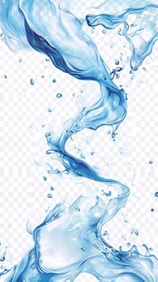 蓝色动感水花背景素材