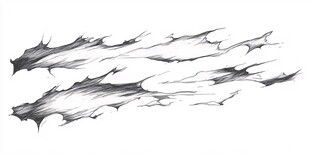 手绘撕裂效果纹理图案