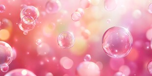 梦幻粉色泡泡背景图