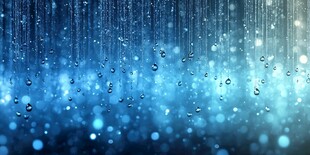 梦幻蓝色雨滴背景画面