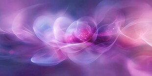 梦幻紫色抽象花朵背景图