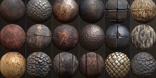 多样质感球体素材展示