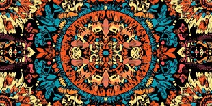 绚丽民族风曼陀罗图案