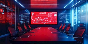 现代科技感十足的会议室