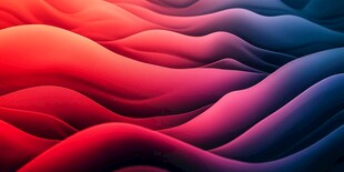 绚丽波浪形色彩渐变背景