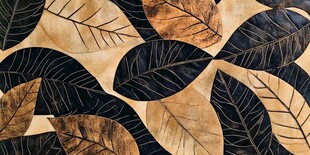 树叶图案装饰艺术背景