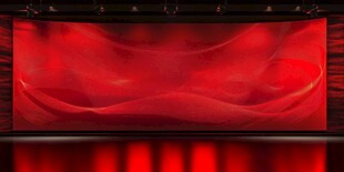 红色动感舞台背景幕布