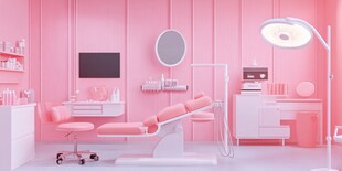 梦幻粉色系牙科诊疗室