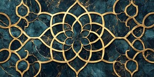 金色几何花纹背景图案