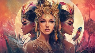 神秘异域三女神形象