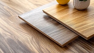 木纹地板展示 清新小摆件点缀