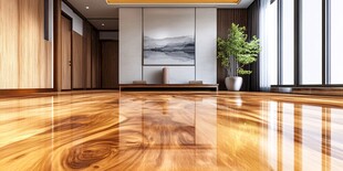 现代简约风木质客厅空间