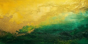 黄绿交织梦幻艺术纹理