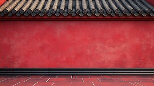 红墙黛瓦 中式古韵场景