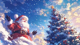 圣诞老人与梦幻圣诞树