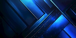 炫酷蓝色几何线条背景图