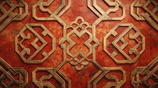 中式古典几何花纹装饰