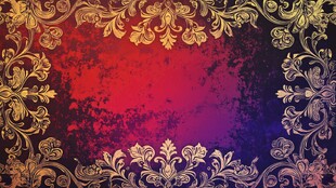 华丽复古花纹背景图案