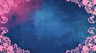 梦幻粉蓝花纹背景