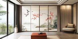 中式雅致茶室 诗意隔断设计