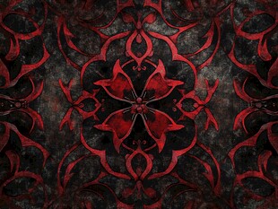 暗黑红纹神秘复古图案