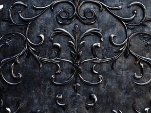 复古铁艺花纹装饰图案