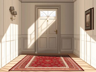 简约明亮的温馨入户走廊