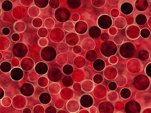 红色圆圈纹理图案背景