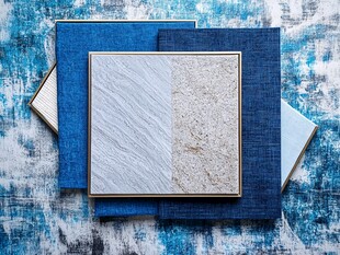 蓝色系多样材质装饰板材