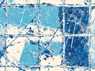 蓝白格纹抽象艺术纹理图