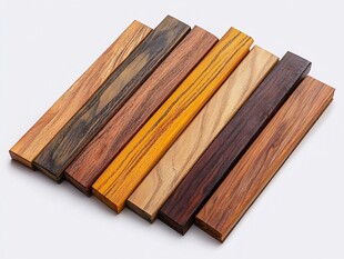 多彩实木条展示
