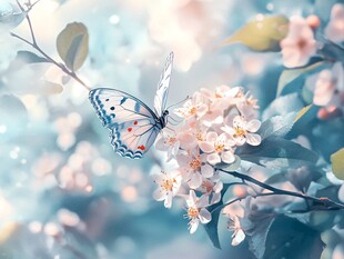 蝶舞繁花间