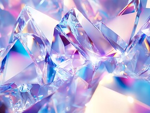 梦幻炫彩的璀璨水晶