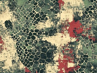 复古斑驳的动物纹理图案