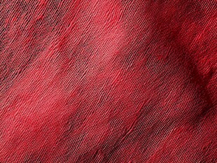 红色织物纹理特写