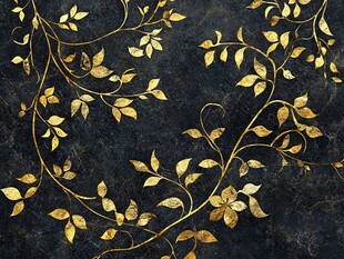 黑金树叶花纹精致图案