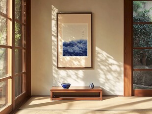 日式禅意房间内的静谧一角