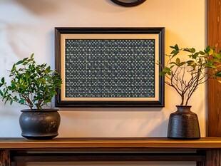 中式摆件与装饰画的雅致组合