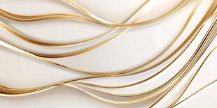 金色流线型抽象背景图案