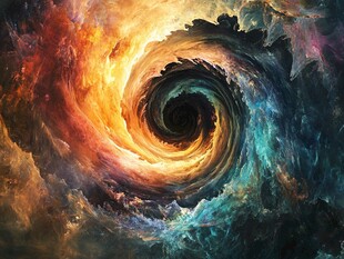 绚丽奇幻宇宙漩涡景象